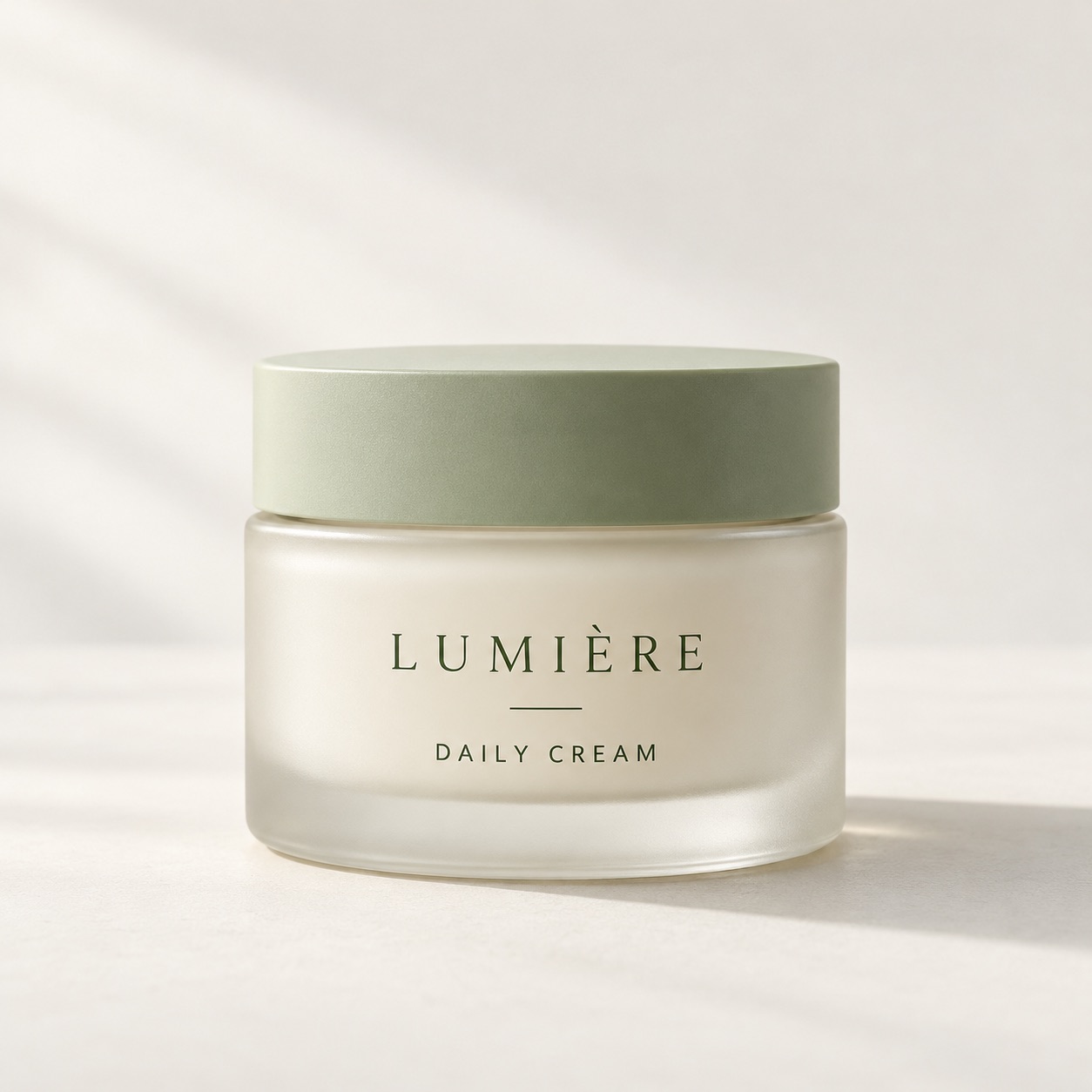 Daily Moisturizing Cream product photography (demo)